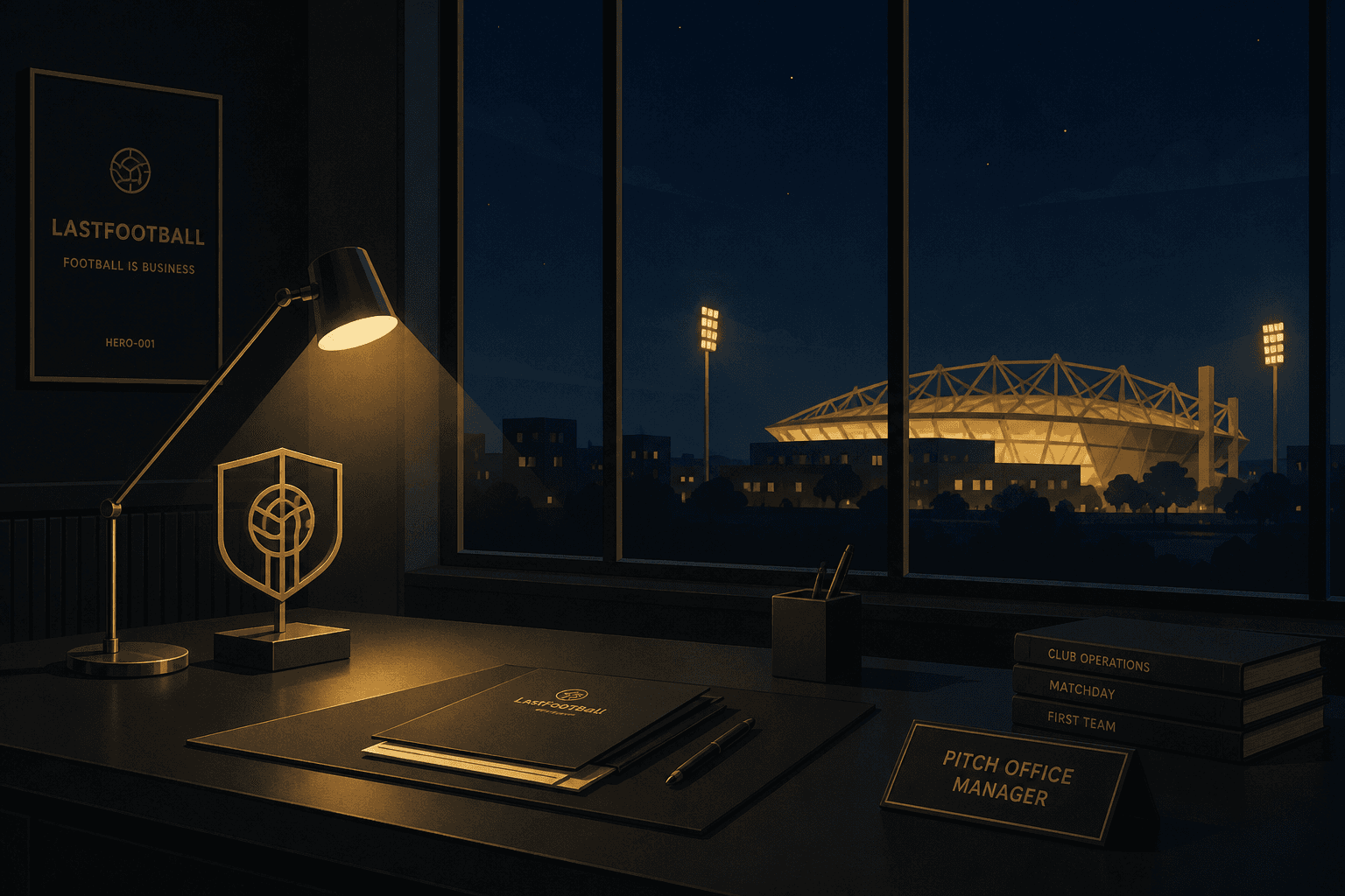 Gabinet managera nocą